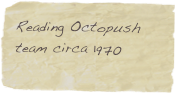 Reading Octopush team circa 1970
